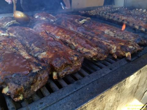 Delicious Outback barbecued ribs at the 2018 Norcal RideAtaxia